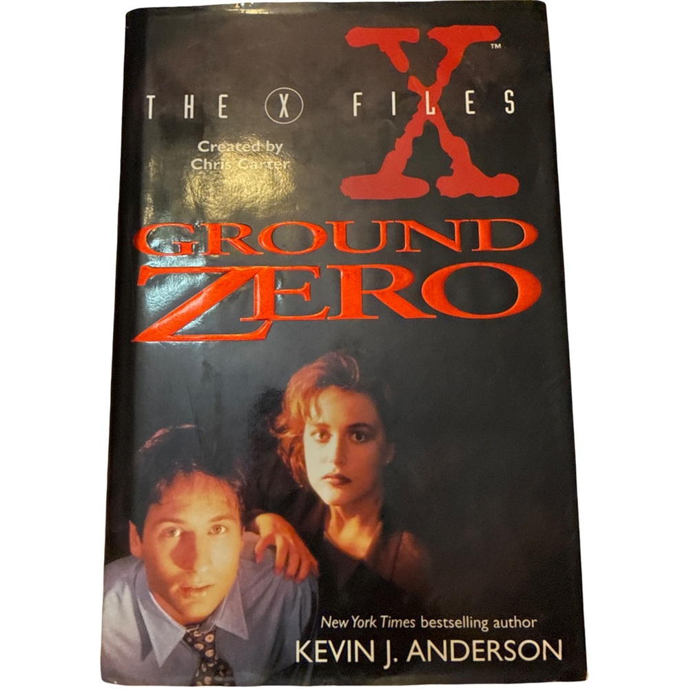 The X-Files: Ground Zero by Kevin J. Anderson - Black and Red Cover